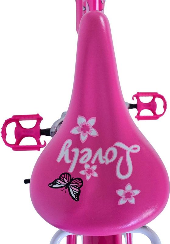 Volare - Lovely - Kinderfiets - Roze - Metaal - Handrem en Terugtraprem