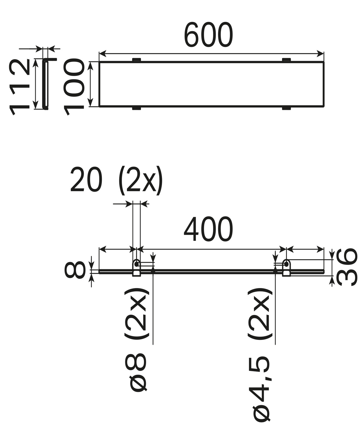 Haceka IXI planchet 60cm RVS geborsteld