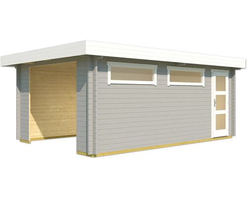 Enkele garage Outdoor Life Canberra zonder deur 360 x 540 cm lichtgrijs