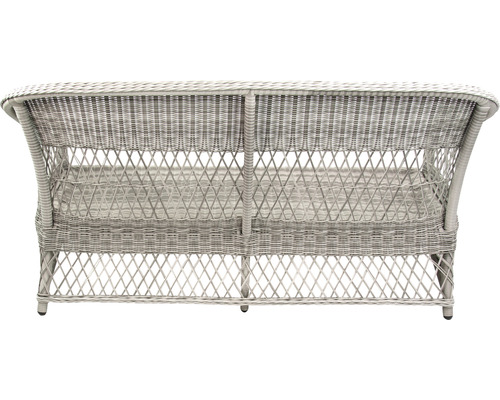 Tuinmeubelset, 4-delig, rotan, grijs