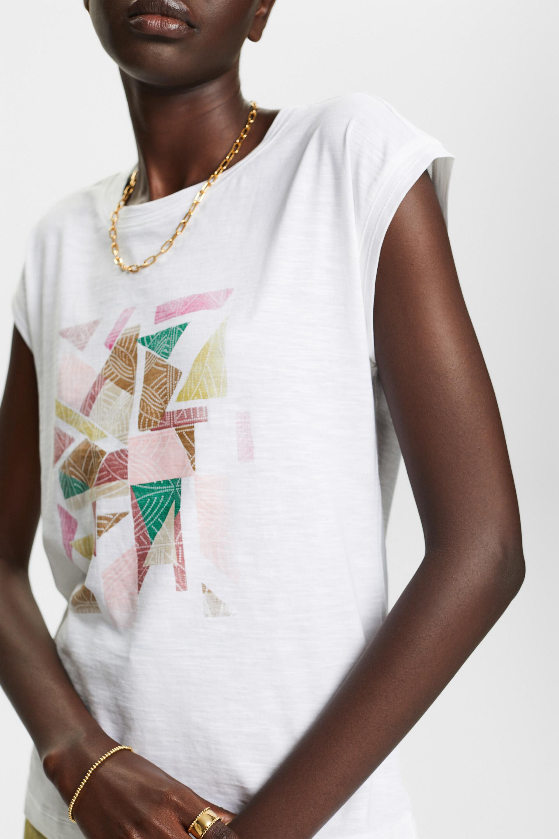 T-shirt à imprimé, 100 % coton