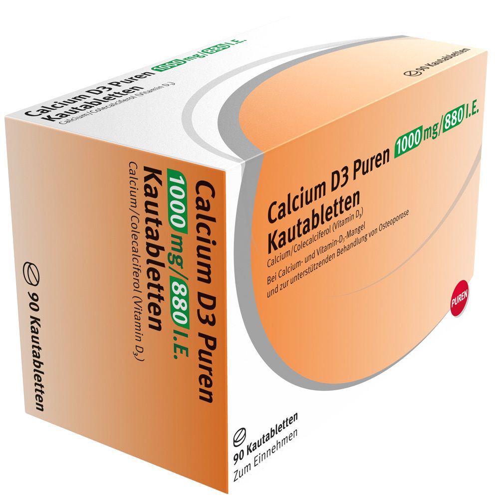 Calcium D3 Puren 1000 mg / 880 I.E.