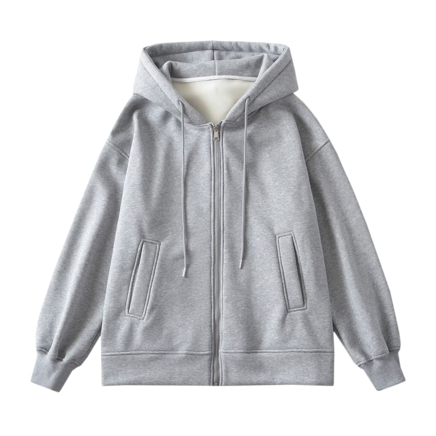 Sundine - Effen oversized hoodie met rits