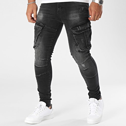 Jean Cargo Skinny Gris Anthracite