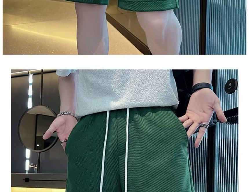 Craltuxe - Gestreepte shorts met trekkoordtaille