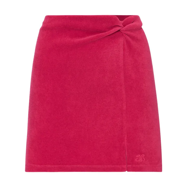 Alma Deia Jupe Eponge Coton Bio | Rose fuschia