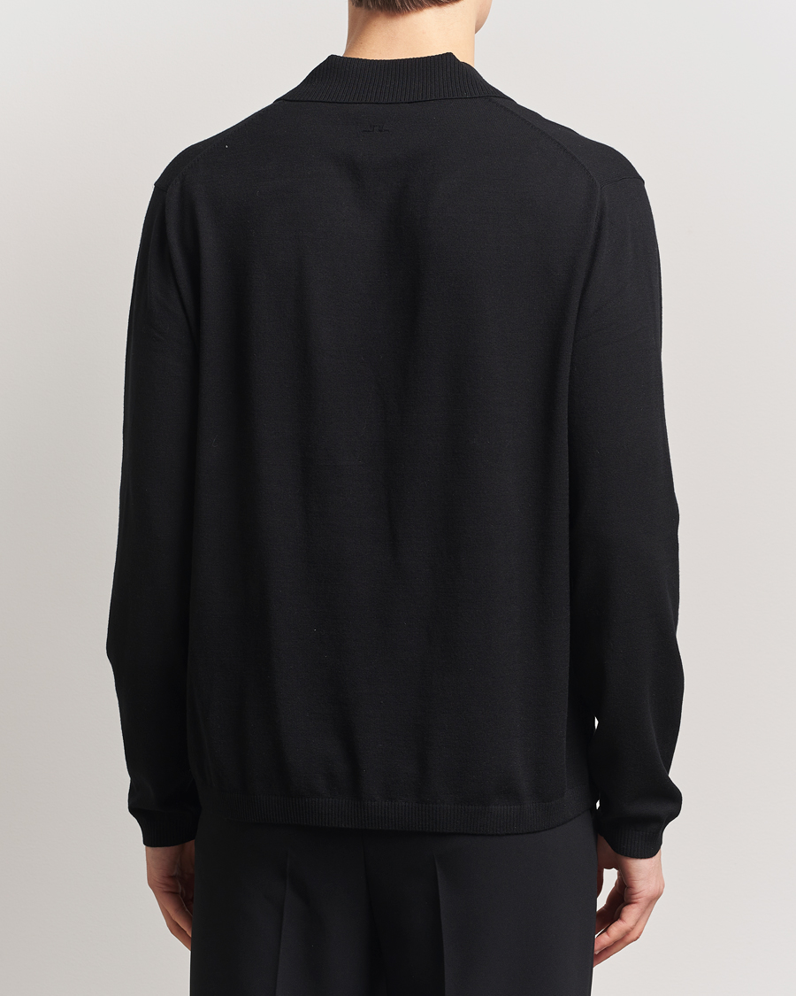 J.Lindeberg Rowan Long Sleeve Polo Black