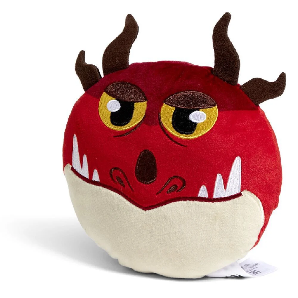 Coussin tête de dragon Ø16cm polyester 8 modèles