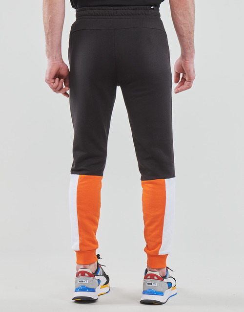 Puma - ESS+ BlOCK SWEATPANT TR - Noir / Orange
