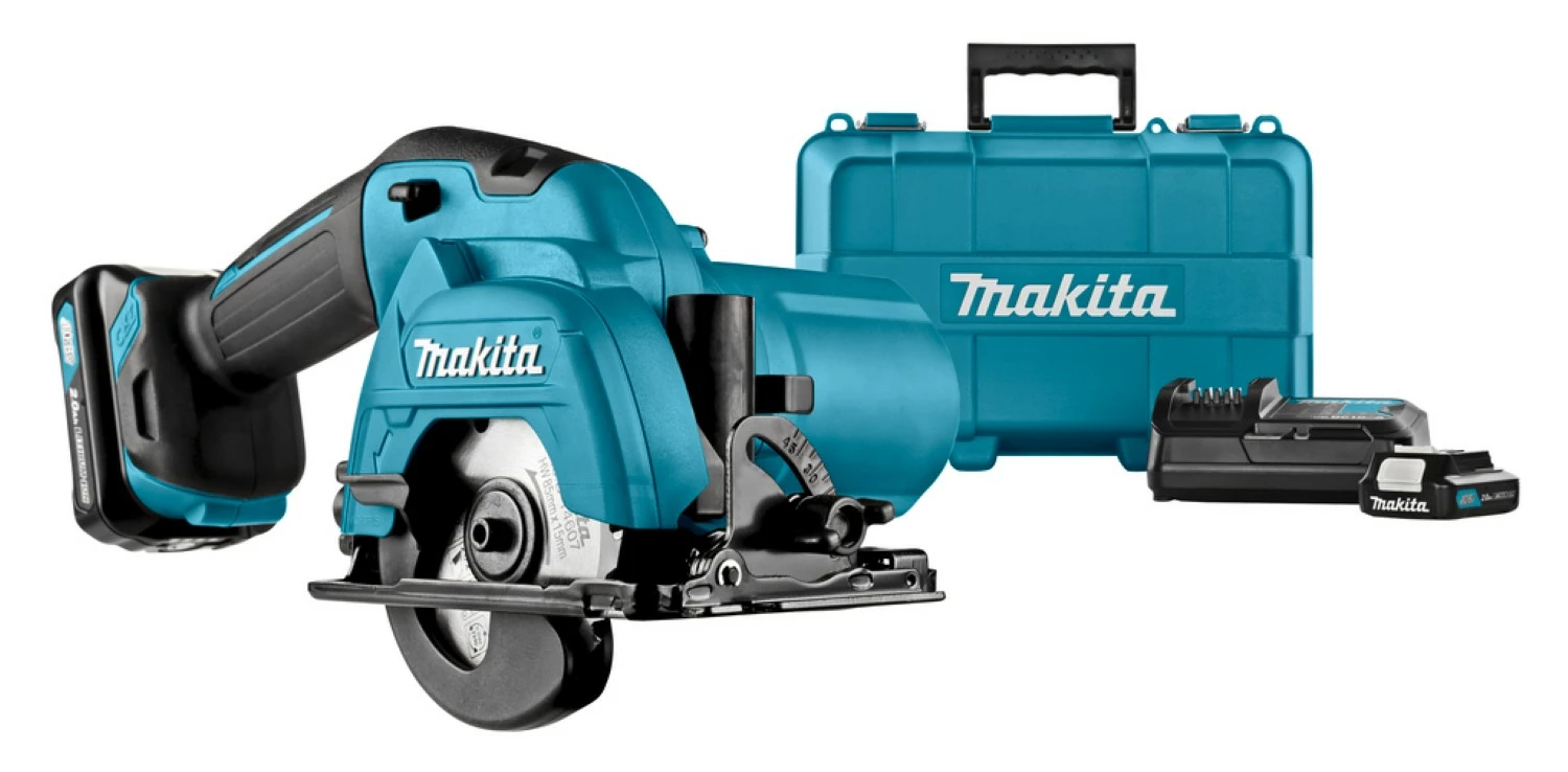 Makita HS301DSAE 10.8V Li-Ion Accu cirkelzaag set (2x 2.0Ah accu) in koffer - 85mm