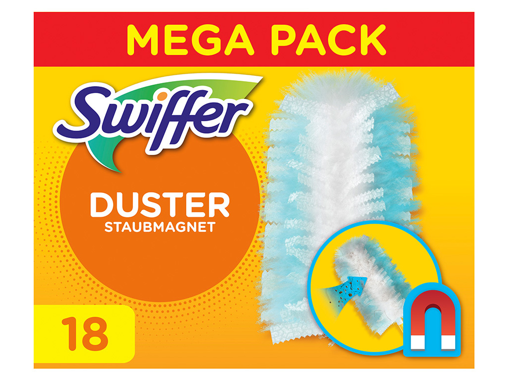 ESPANADOR AGARRA PÓ SWIFFER RECARGA 18 UNIDADES