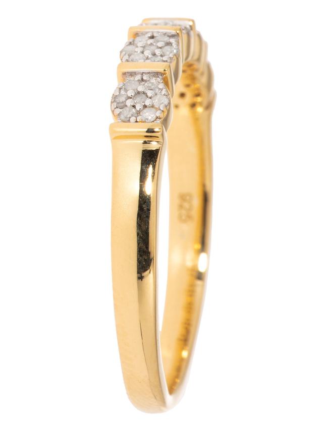 Rivière-Ring, 35 Diamanten ca. 0,20 ct.