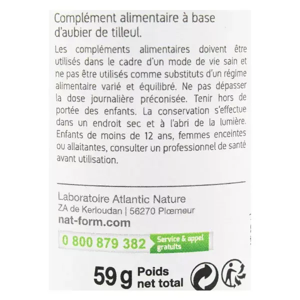 Nat & Form Original Linden Sapwood 200 cápsulas
