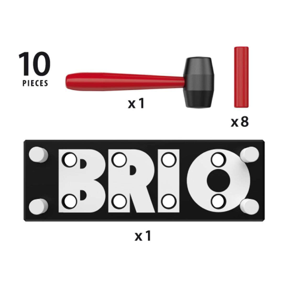 BRIO Spiel Schwarze Klopfbank