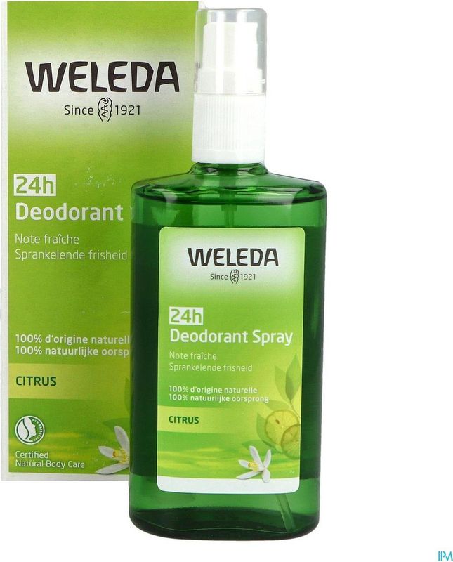 Weleda - Citrus - Deodorant Spray - 100ml - Natuurlijke Frisheid