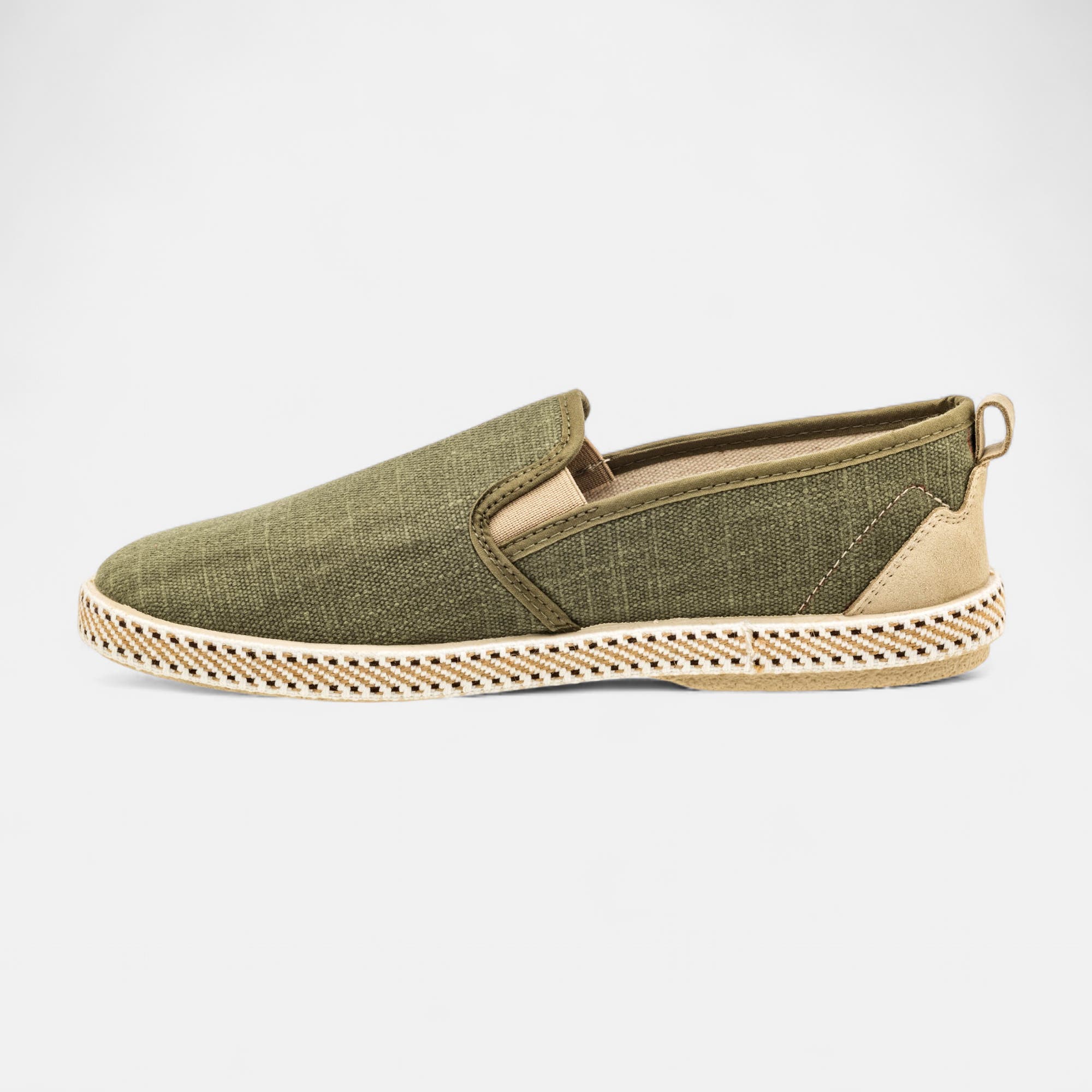 Tennis pieds sensibles Homme kaki