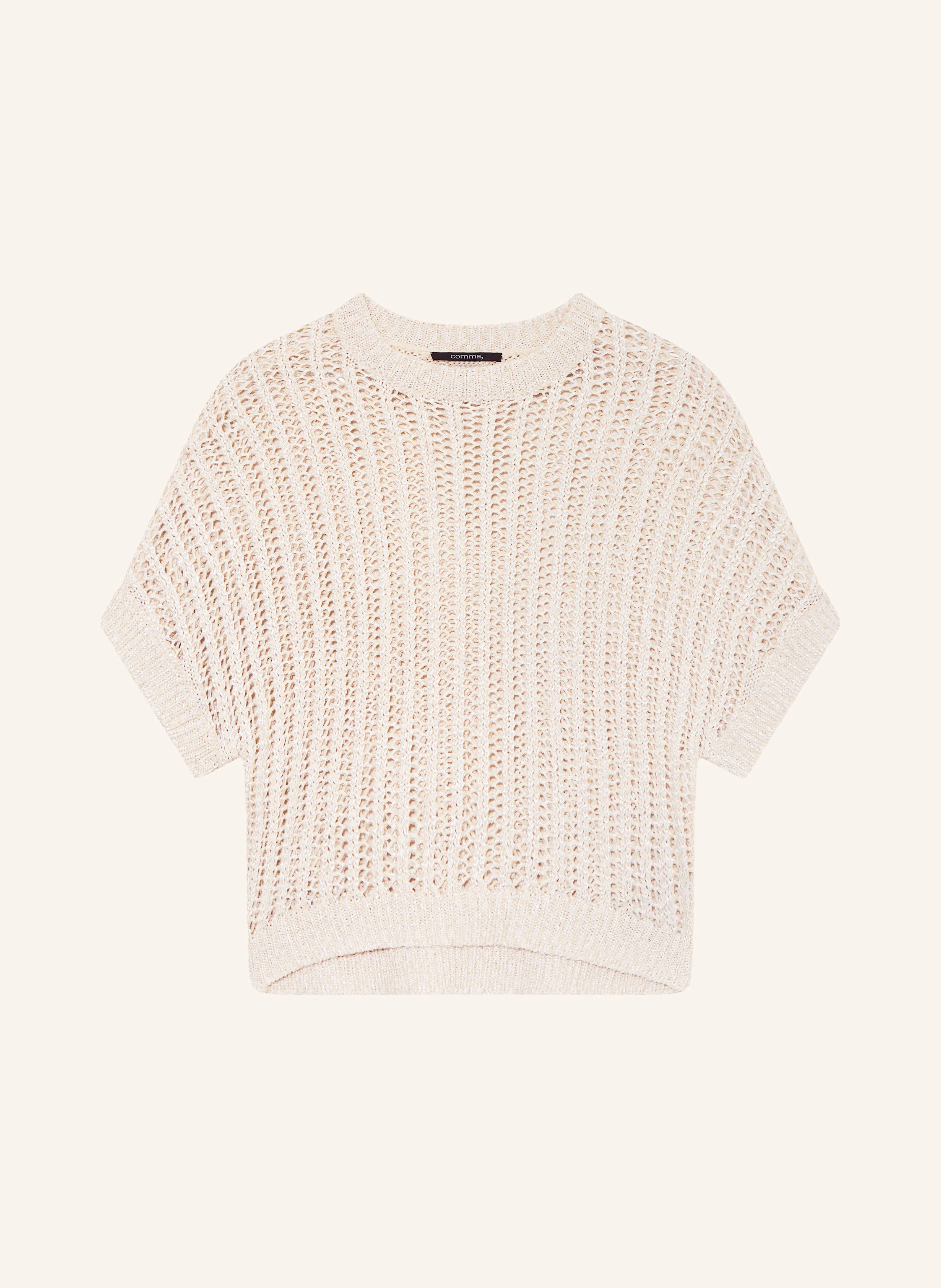 comma Strickshirt mit Glitzergarn