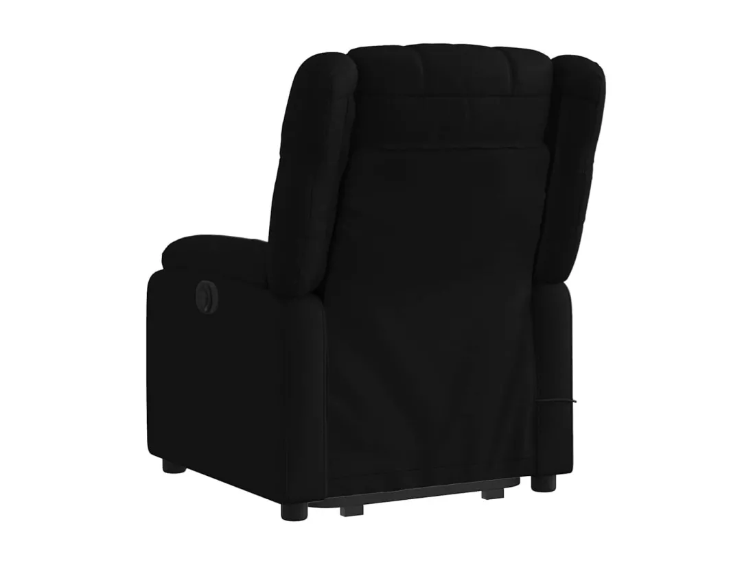 Fauteuil inclinable massant électrique Noir Tissu