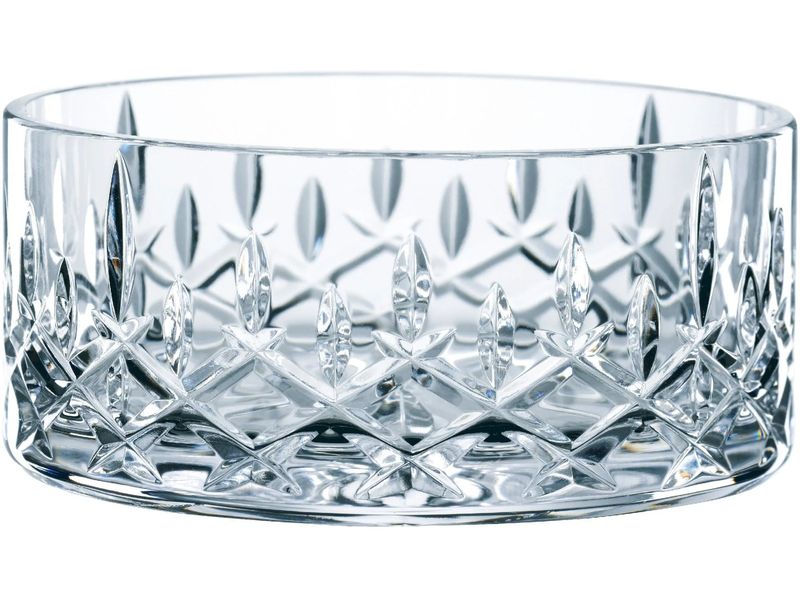 Nachtmann Schale Noblesse, 2 Stück Kristallglas Schüsselset mit Rautenmuster, 2-teilig