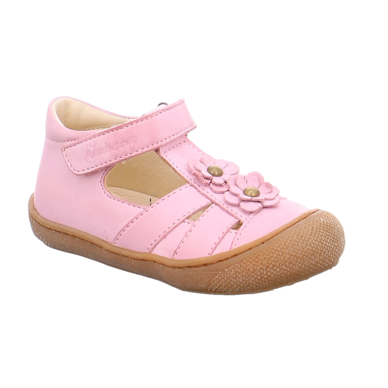 NATURINO Baby-Sommer-Bottine Rosa Leder  Mädchen Minilette