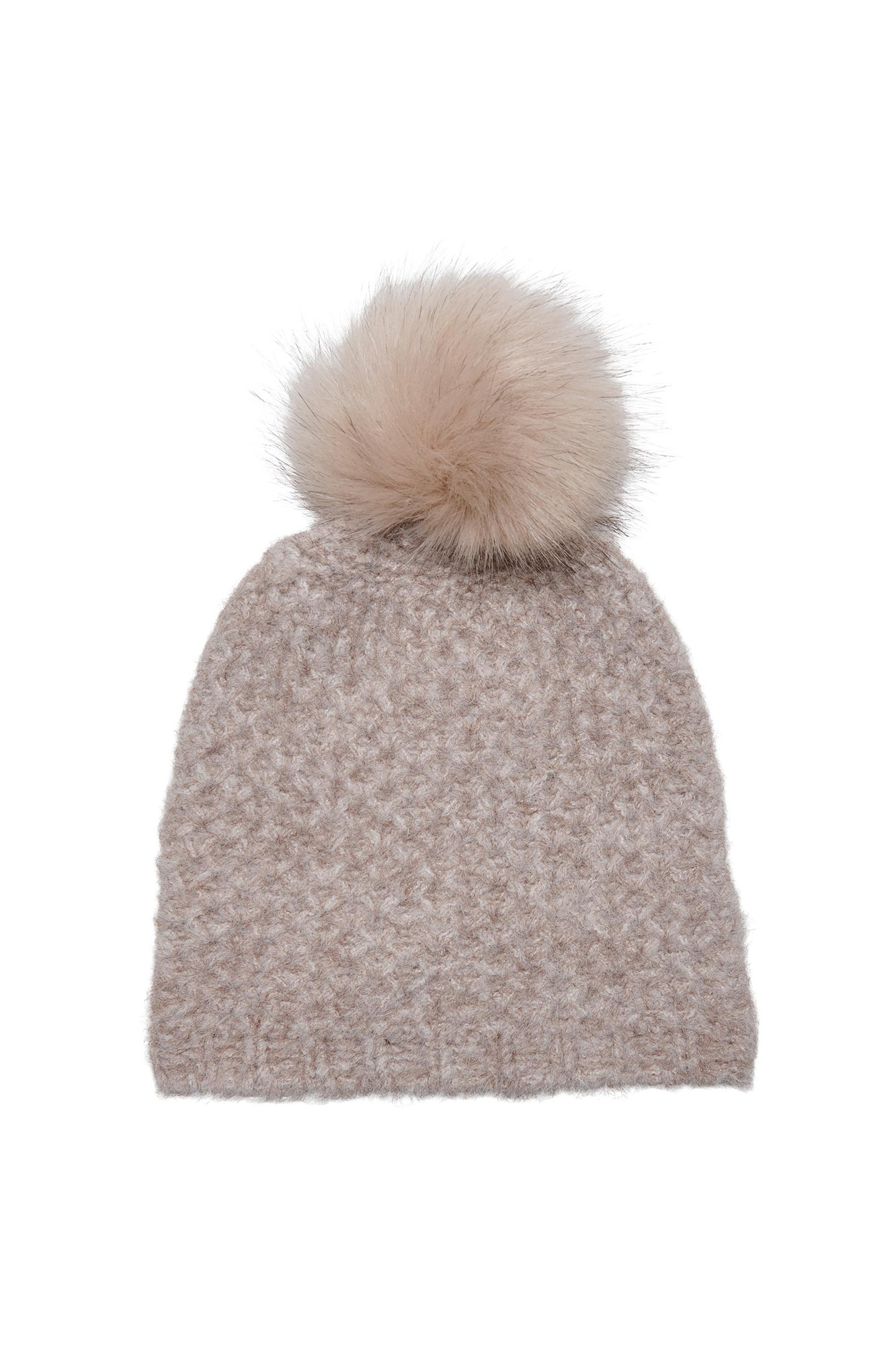 Gorro de tricô com pompom