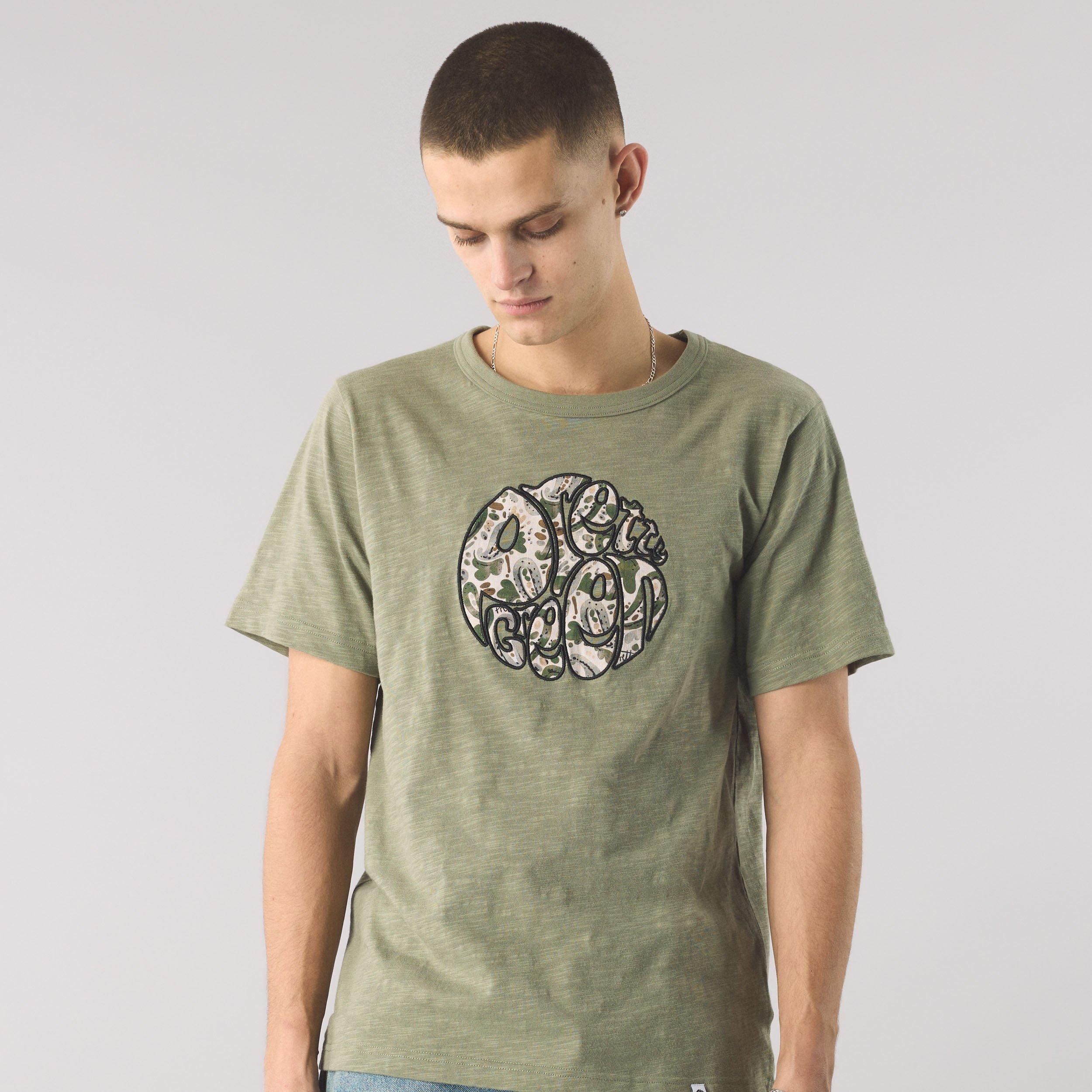 Pretty Green Aquarelle Print T Shirt
