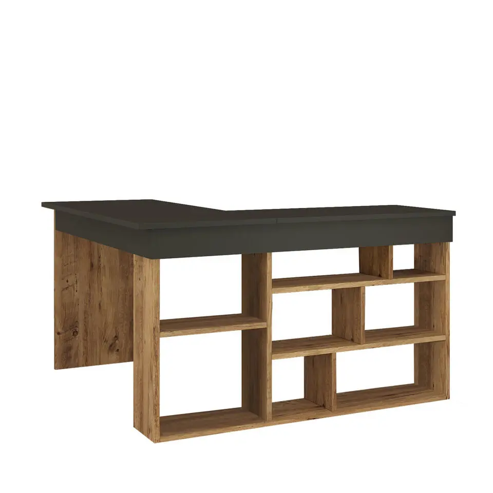Sally Bureau 18mm MELAMINE Coat Atlantic Pine Zwart