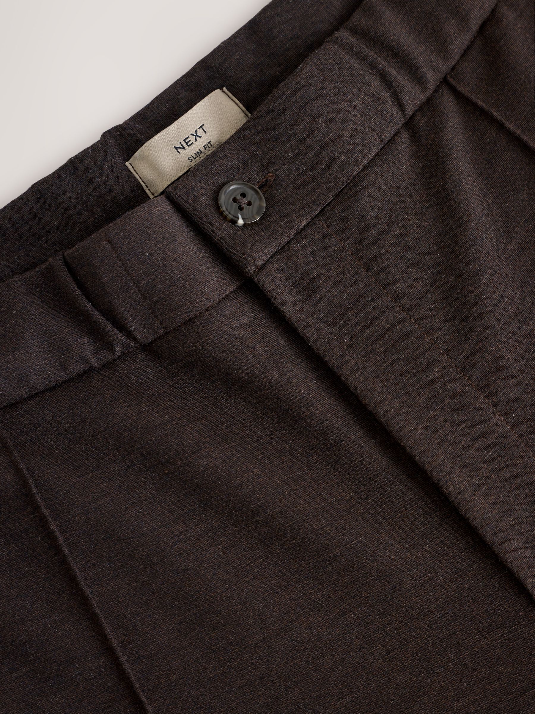 Bruin - Smart Elasticated Waistband Trousers With Wool Content