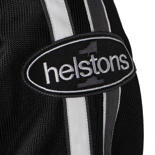 Helstons - Blouson Pace Air Noir / Blanc / Gris
