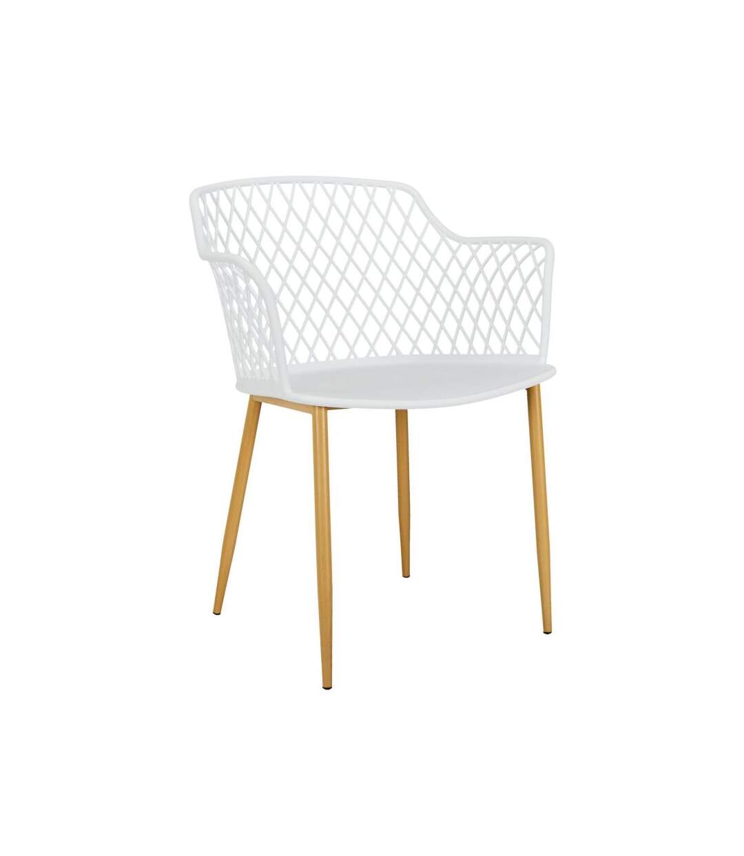 Paris Prix - Lot De 4 Fauteuils Design malaga 80cm Blanc