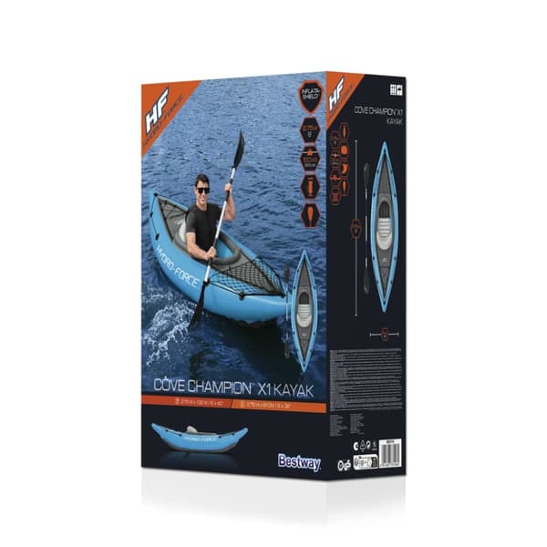 Bestway Oppblåsbar kajakk Hydro-Force 1 person
