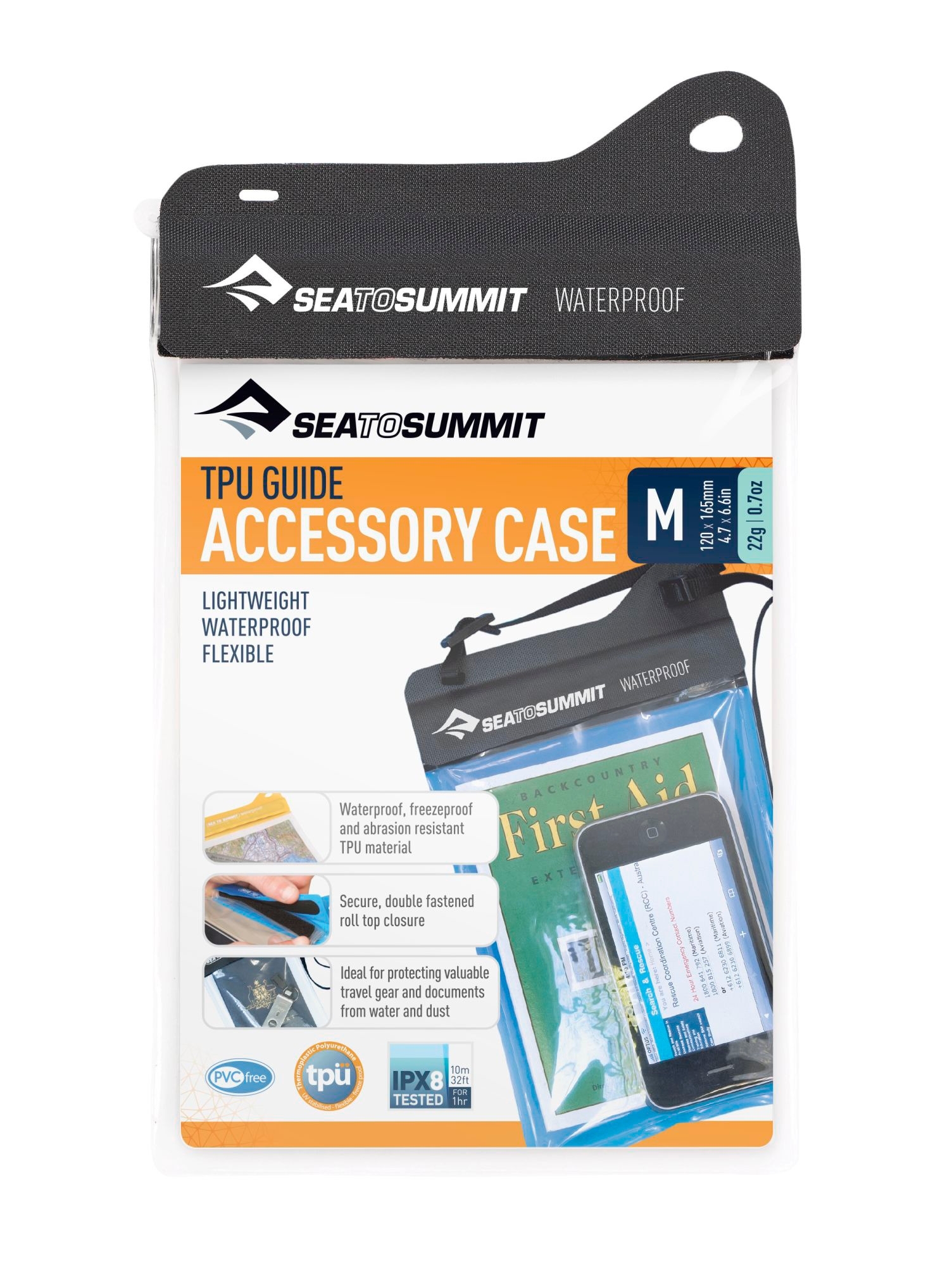 Sea to Summit Guide Accessory Case Thermoplastische Schutzhülle wasserdicht Regular black