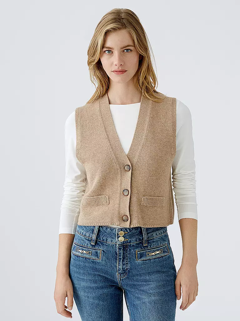 OUÍ Gilet beige
