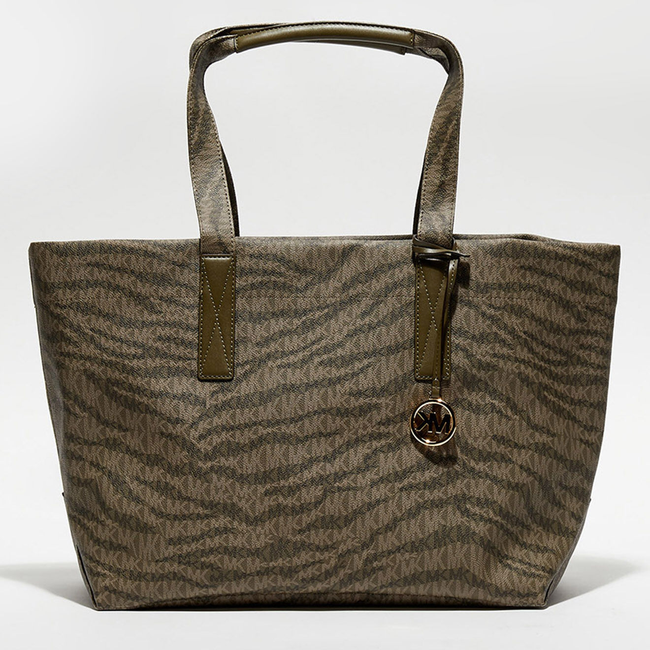 Michael Kors Cabas The Michael animal print vert kaki - 50x30x8 cm