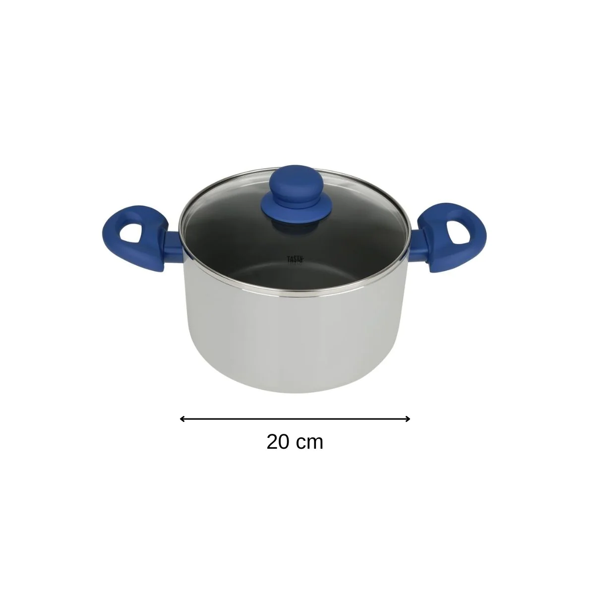 Faitout avec dosage d'huile et couvercle 20 cm Casserole Tasty