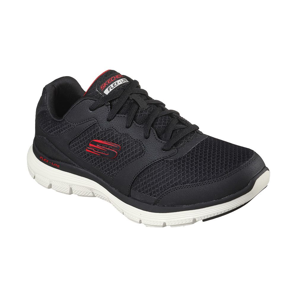 Skechers FLEX ADVANTAGE 4.0 - Chaussures training Homme black/red