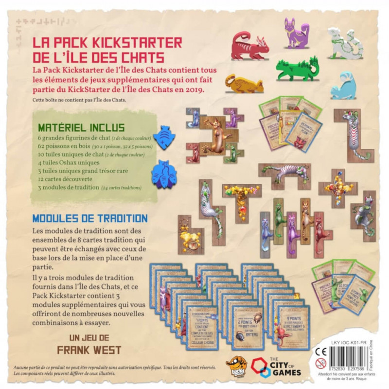 L'île des Chats - Extension Pack Kickstarter n°1