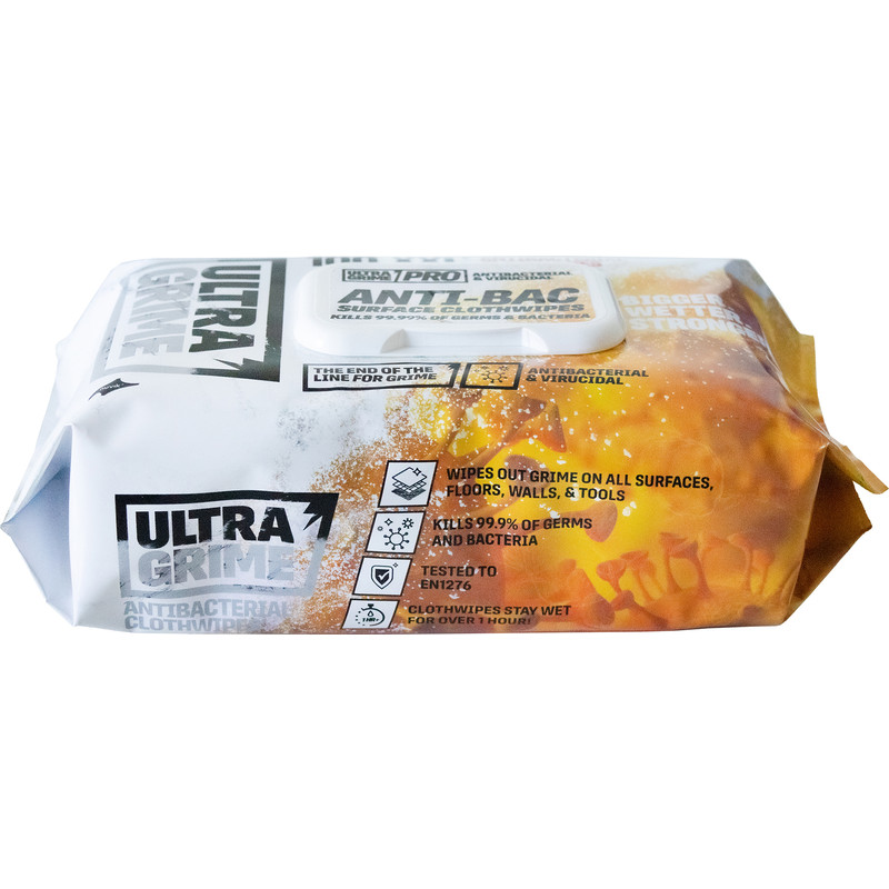 Ultragrime Pro anti-bac extra grote schoonmaakdoekjes 380x250mm