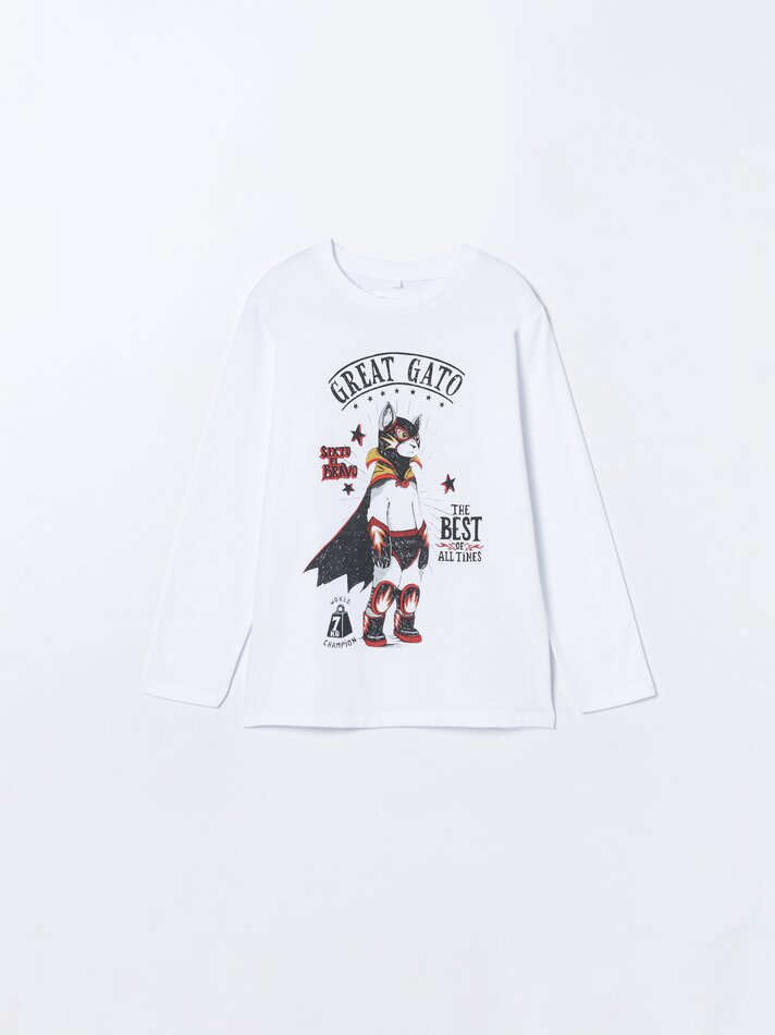 Pijama estampado - Mostarda