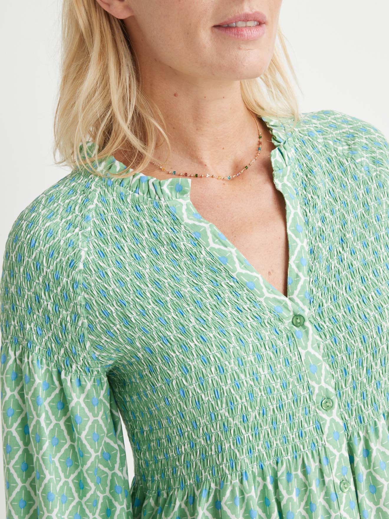 Robe longue entièrement boutonnée