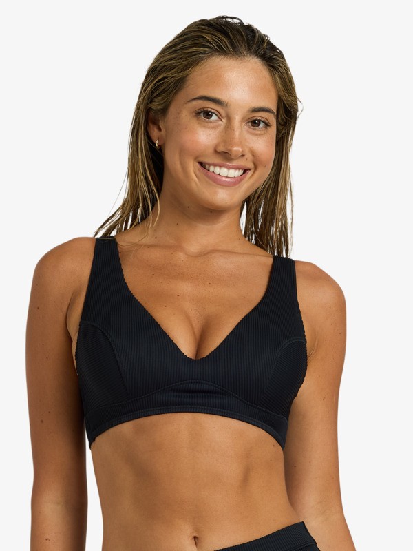 Roxy Love UW Elongated Dcup Haut de bikini à armatures Noir Femme