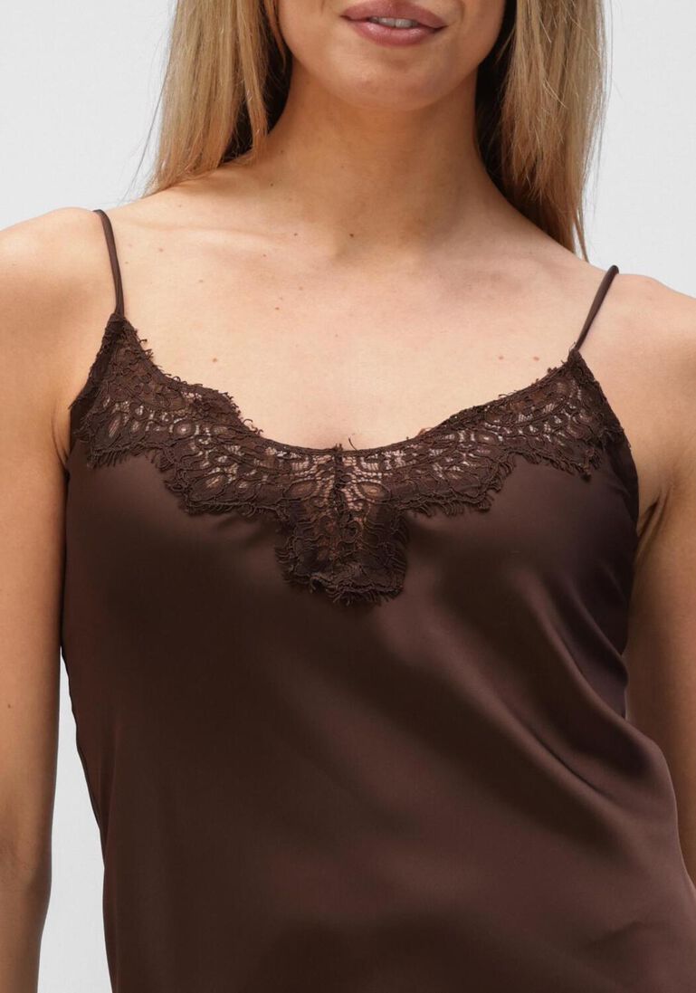 bruine haute l'amitié jurken naomi asym lingerie dress