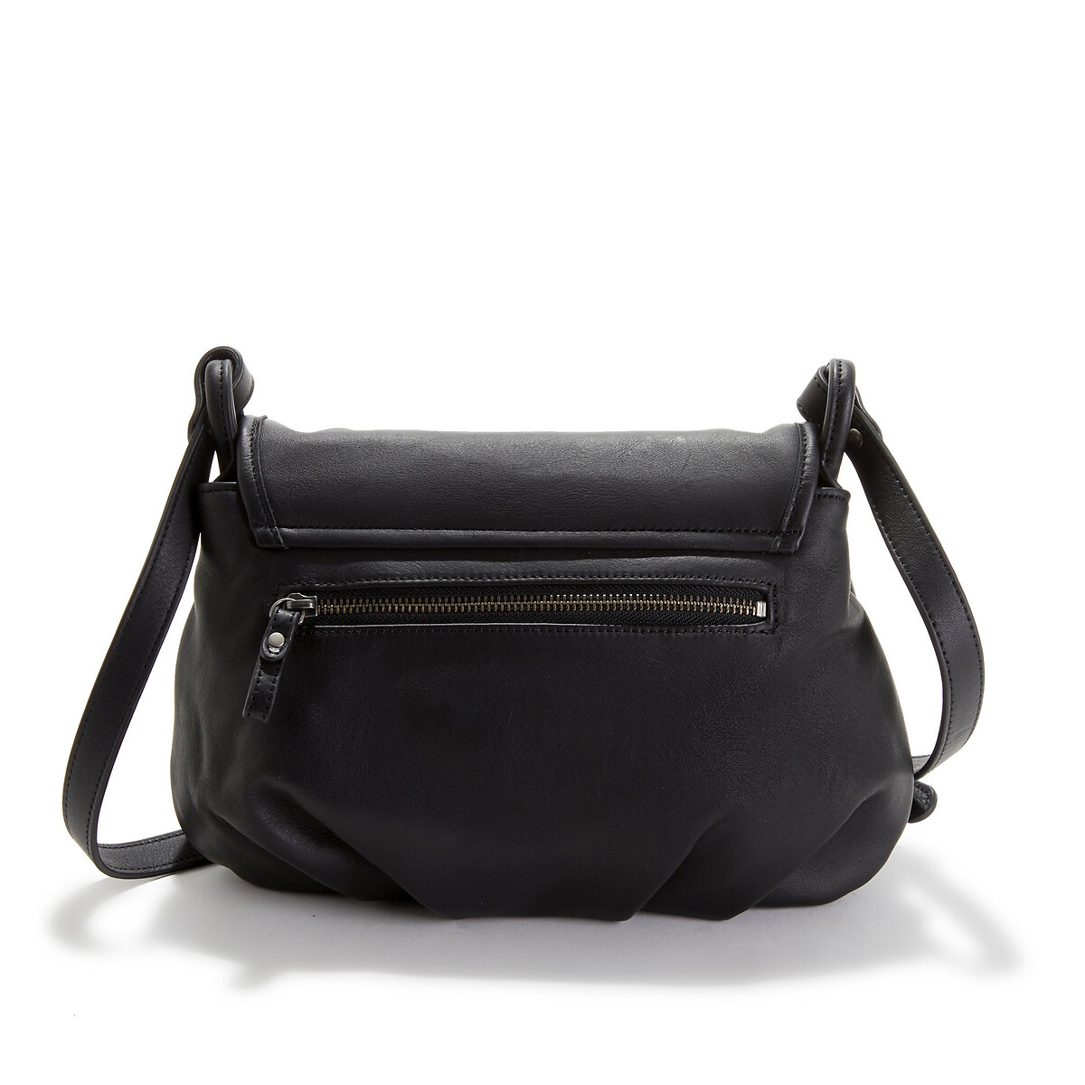 NAT & NIN<br>Bolsa de mão com aba, em couro Jen