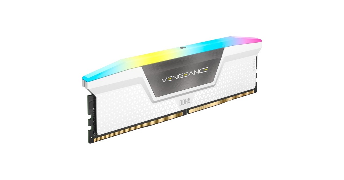 Corsair32 GB DDR5-6400 Kit werkgeheugen  (Wit, CMH32GX5M2B6400C36W, Vengeance RGB, XMP 3.0)