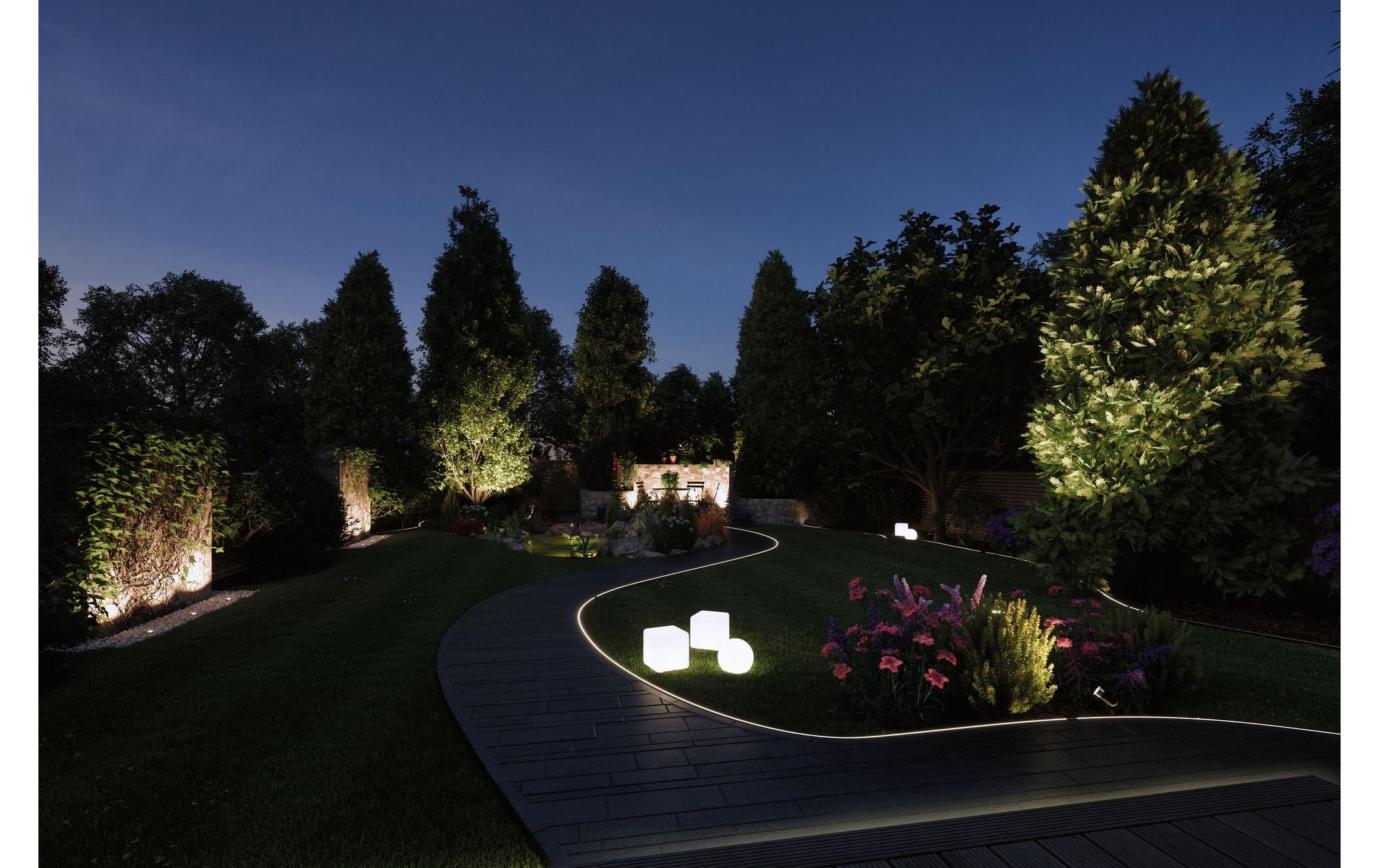 Gartenleuchte Plug & Shine GLOBE RGBW, ZigBeeSteuerbares Lichtobjekt mit Farbwechsel