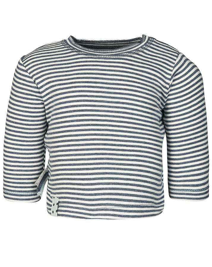 Langarm-Shirt KIRAZ gestreift in indigo melange