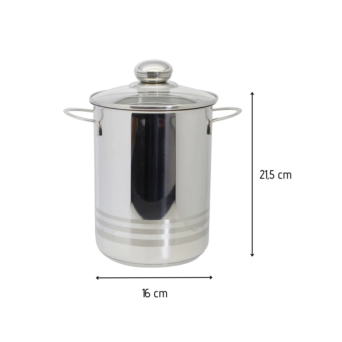 Cuiseur à asperges inox avec couvercle 4 litres Elo Brillant Elo