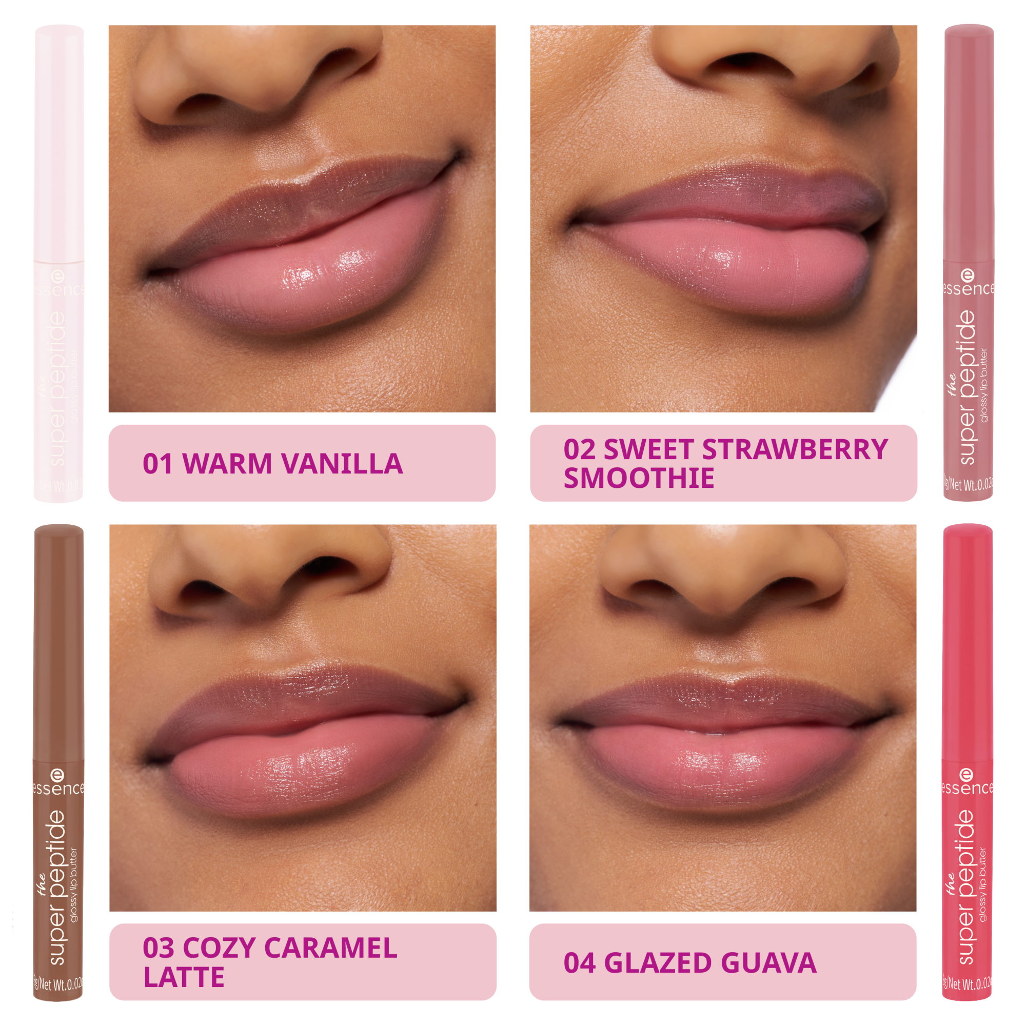 the super peptide glossy lip butter set ...LIKE A SUNDAY MORNING