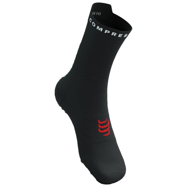 Chaussette running COMPRESSPORT PRO RACING SOCKS V4.0 RUN HIGH BLACK/WHITE