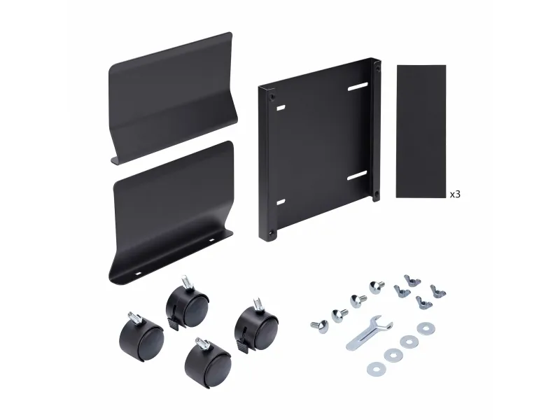 StarTech.com Computer Tower Cart Rolling CPU Caddy w/ Wheels, Adjustable - Vogn med hjul - for personal computer - stål - sort